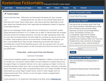 Tablet Screenshot of kostenlosefickkontakte.com